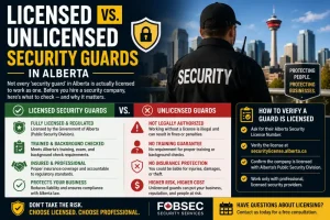 Read more about the article Licensed vs. Unlicensed Security Guards in Alberta